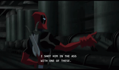 Wolverine And Deadpool Talking GIF