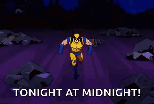 Wolverine And Gambit Saying Tonight At Midnight GIF