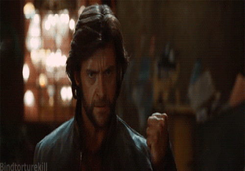 Wolverine Claws Hugh Jackman GIF