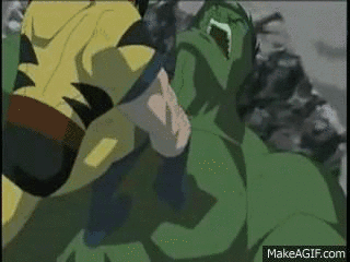 Wolverine Fighting Hulk