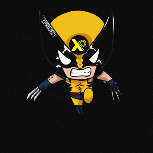 Wolverine with X Project Logo on Face