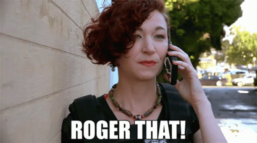 Woman After Phone Call Roger That GIF