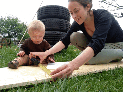 Woman And Baby In Collaboration GIF