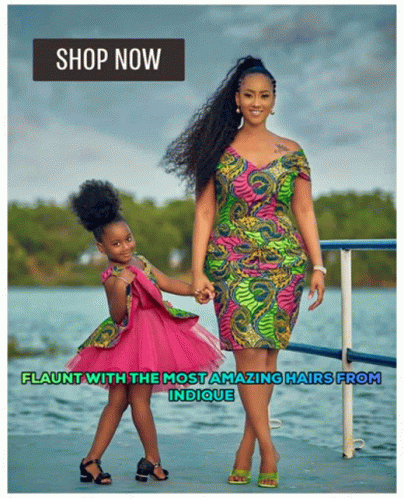Woman and Girl Flaunting Hair