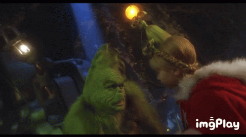 Woman And Green Monster Come On GIF