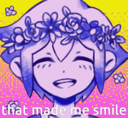 Woman Animation With Flower Crown Make Me Happy GIF