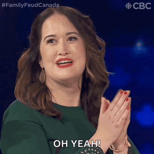 Woman Applauding Oh Yeah
