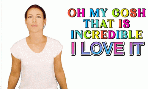 Woman Applauds Oh My Gosh That Is Incredible I Love It