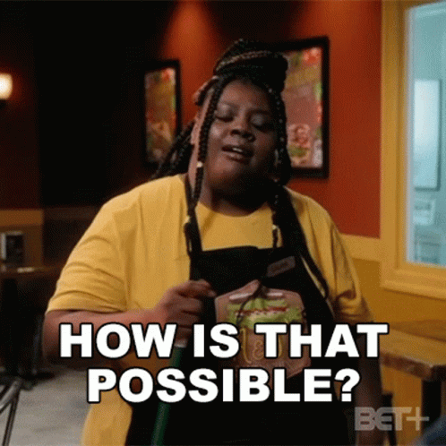 Woman Asking How Is That Possible GIF