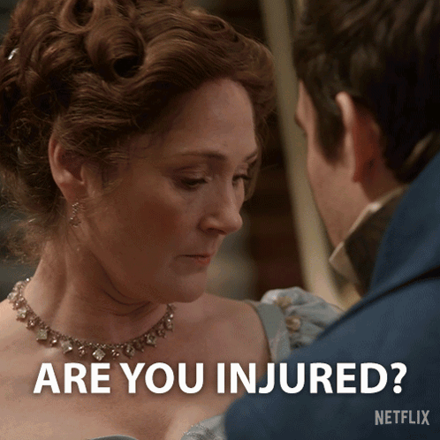 Woman Asking Man If Injured GIF