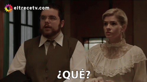 Woman Asking Man Que