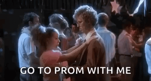 Woman Asking Man to Prom