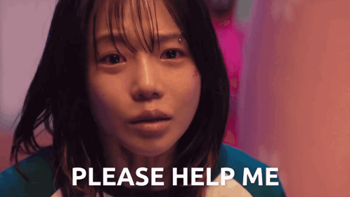 Woman Asking Please Help Me