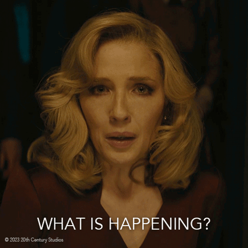 Woman Asking What Is Happening 2023 20th Century Studios