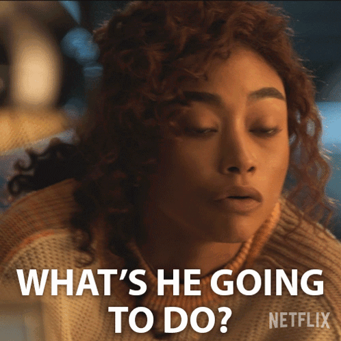 Woman Asking What to Do on Netflix