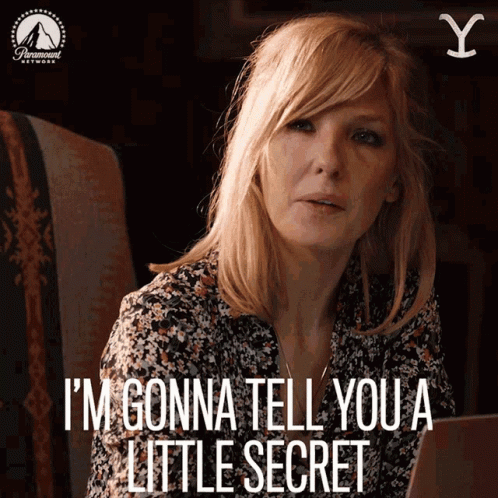 Woman at Laptop I'm Gonna Tell You Secret