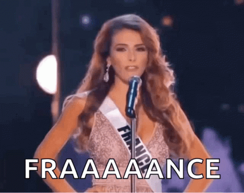 Woman At Microphone Saying Fraaaaance GIF