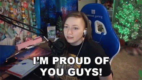 Woman At Microphone Saying I'm Proud Of You Guys GIF