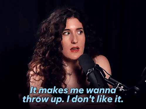 Woman At Microphone Saying It Makes Me Wanna Throw Up GIF