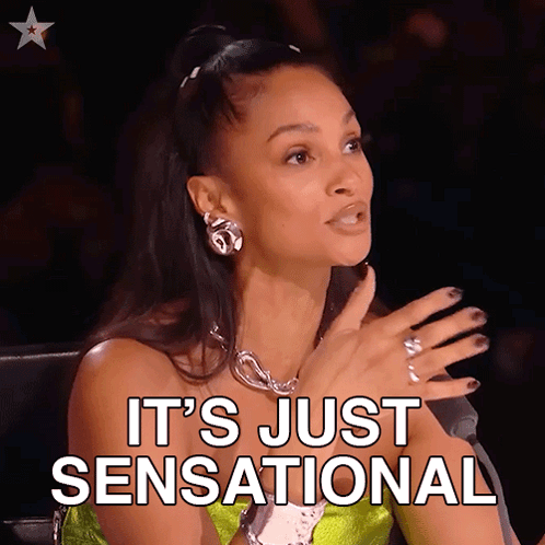 Woman at Microphone Says It's Just Sensational