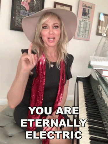 Woman at Piano Saying You Are Eternally Electric