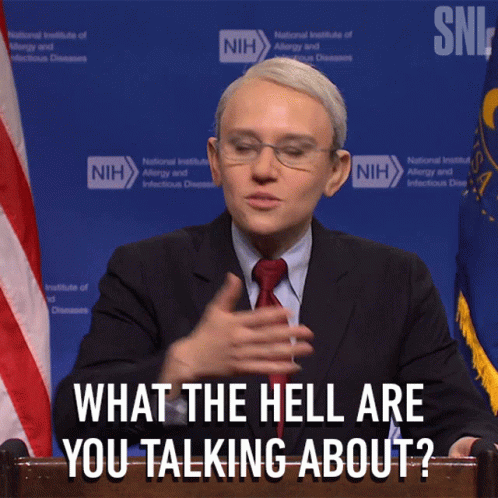 Woman at Podium Saying What the Hell Are You Talking About