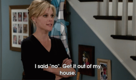Woman at Staircase Says I Said No Get It Out of My House