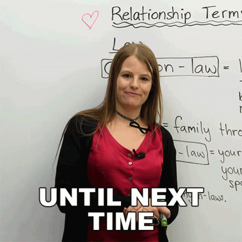 Woman At Whiteboard Saying Relationship Term GIF