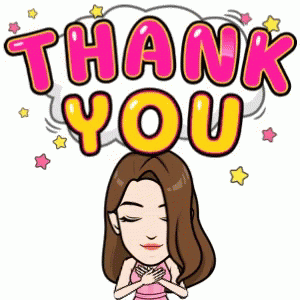 Woman Avatar Thank You Clipart GIF