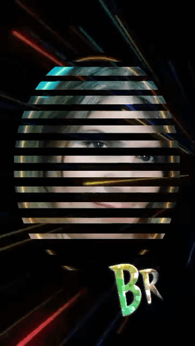 Woman Behind Circle Saying Bru