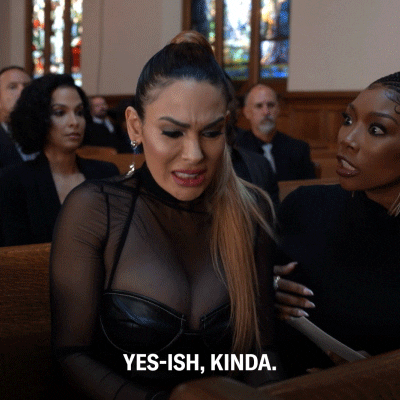 Woman Being Nasty Girl In Church GIF