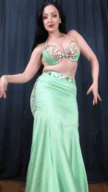 Woman Belly Dance Change Outfits GIF