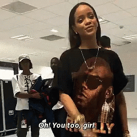 Woman Black Shirt Saying Oh You Too Girl