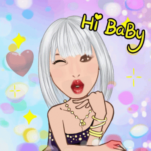 Woman Blowing a Kiss Saying Hi Baby