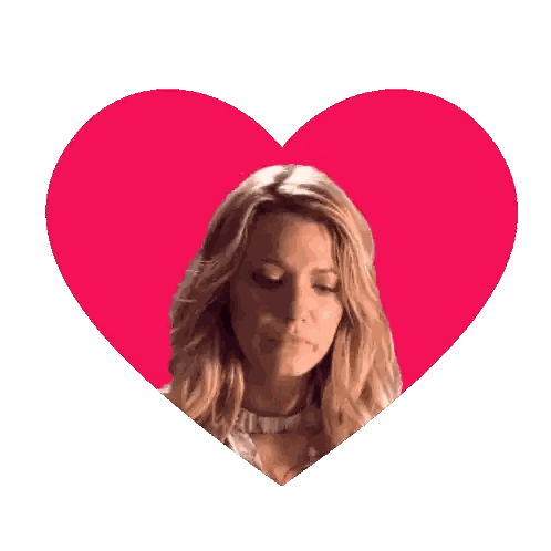Woman Blowing Kiss in Front of Heart