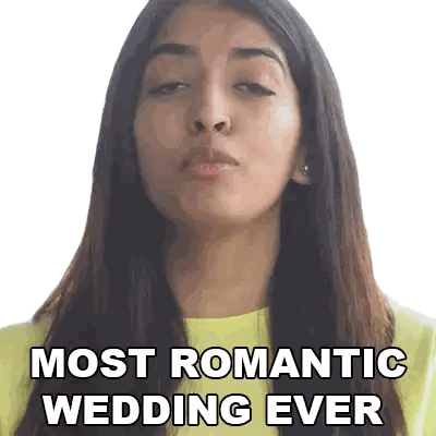 Woman Blowing Kiss Most Romantic Wedding