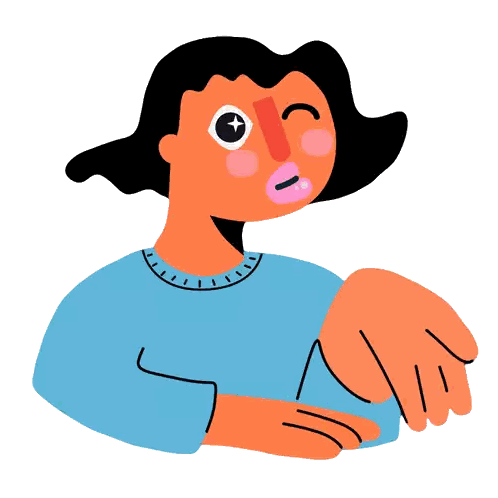 Woman Blowing Kiss on Pink Heart