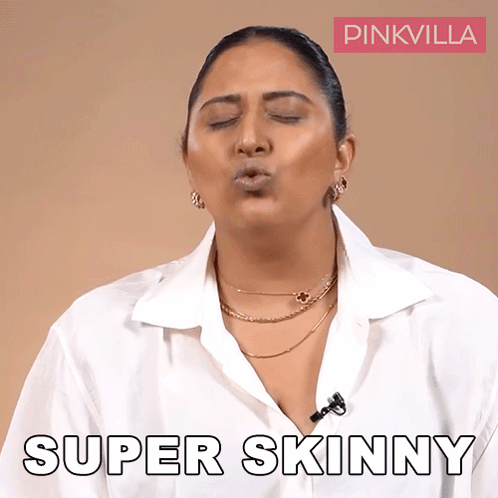 Woman Blowing Kiss Super Skinny