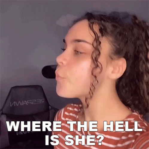 Woman Blowing Kiss Where the Hell Is She