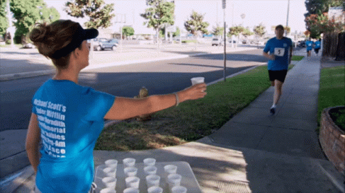 Woman Blue Shirt Michael Scott's Under Witten