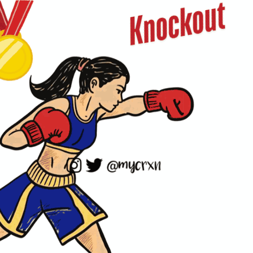 Woman Boxing Knockout