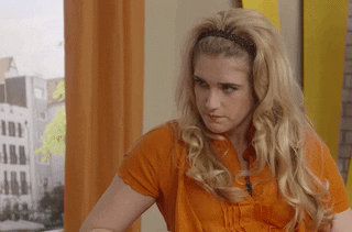 Woman Burp Little Embarassing GIF