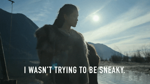 Woman Called Out Wasn't Trying To Be Sneaky GIF