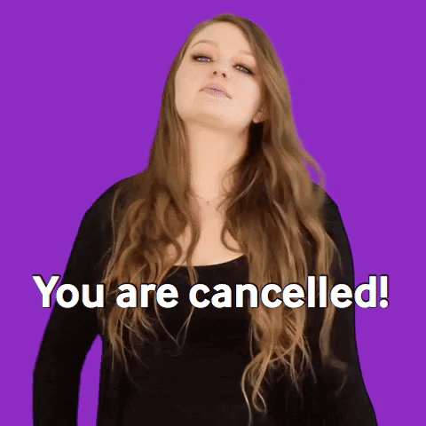 Woman Called Out You Are Cancelled GIF