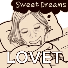 Woman Caricature Dreaming Drooling GIF