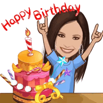 Woman Celebrating Birthday