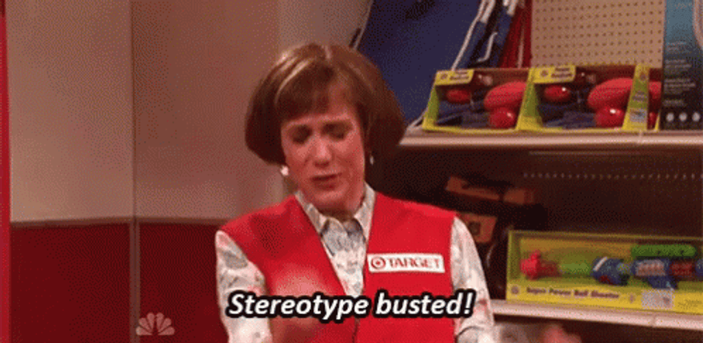Woman Cheering Stereotype Busted GIF