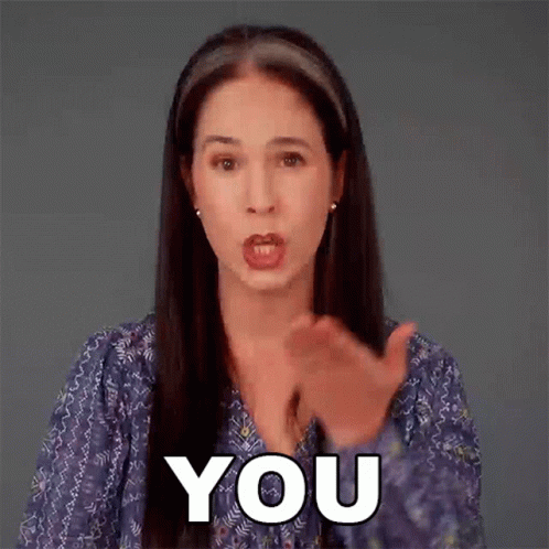 Woman Clapping Hands Saying You
