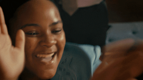 Woman Clapping Praising Wooo GIF