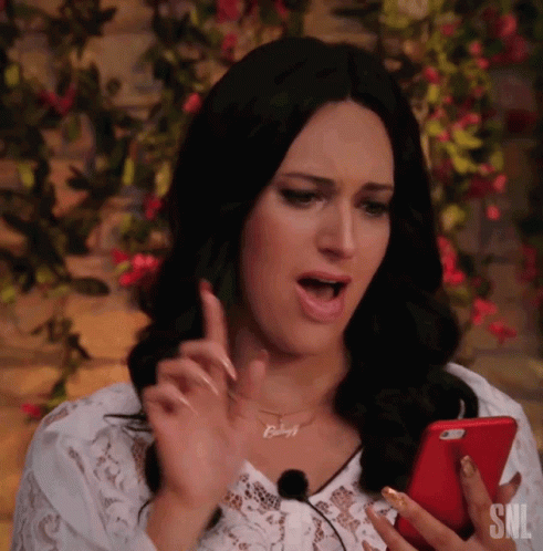 Woman Clicking On Her Phone Cha Ching GIF